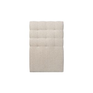 wohnli-moebel-suche-800000973221-1 KOPFTEIL gepolstert - Gesteppt – hellbeiger Bouclé-Stoff - 90 cm Holz Sommeil de Plomb Möbel > Betten Beige