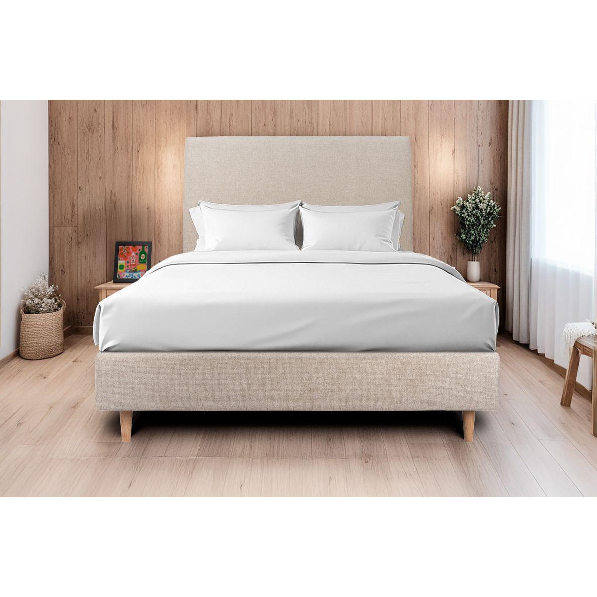 wohnli-moebel-suche-800000973261 Wohnli Möbelsuche - KOPFTEIL gepolstertes – Beigebrauner Stoff - 150 cm