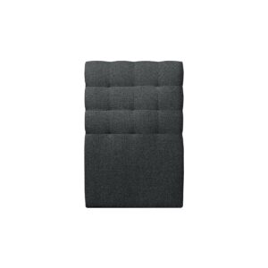KOPFTEIL gepolstert - Gesteppt – schwarzer Bouclé-Stoff - 90 cm Holz Sommeil de Plomb Möbel > Betten Schwarz