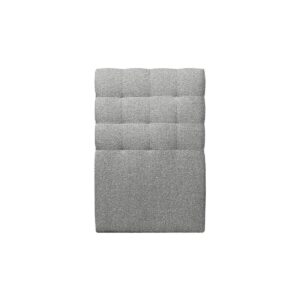 wohnli-moebel-suche-800000973374-1 KOPFTEIL gepolstert - Gesteppt – grauer Bouclé-Stoff - 90 cm Holz Sommeil de Plomb Möbel > Betten Grau