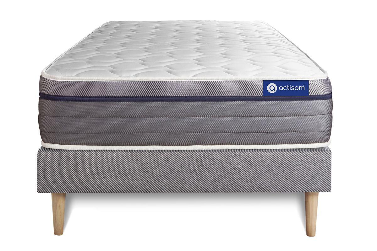 Wohnli Möbelsuche - BETT Actimemo zen Memory-Schaum 80 x 190 cm h1 - Kit Bettgestell Grau