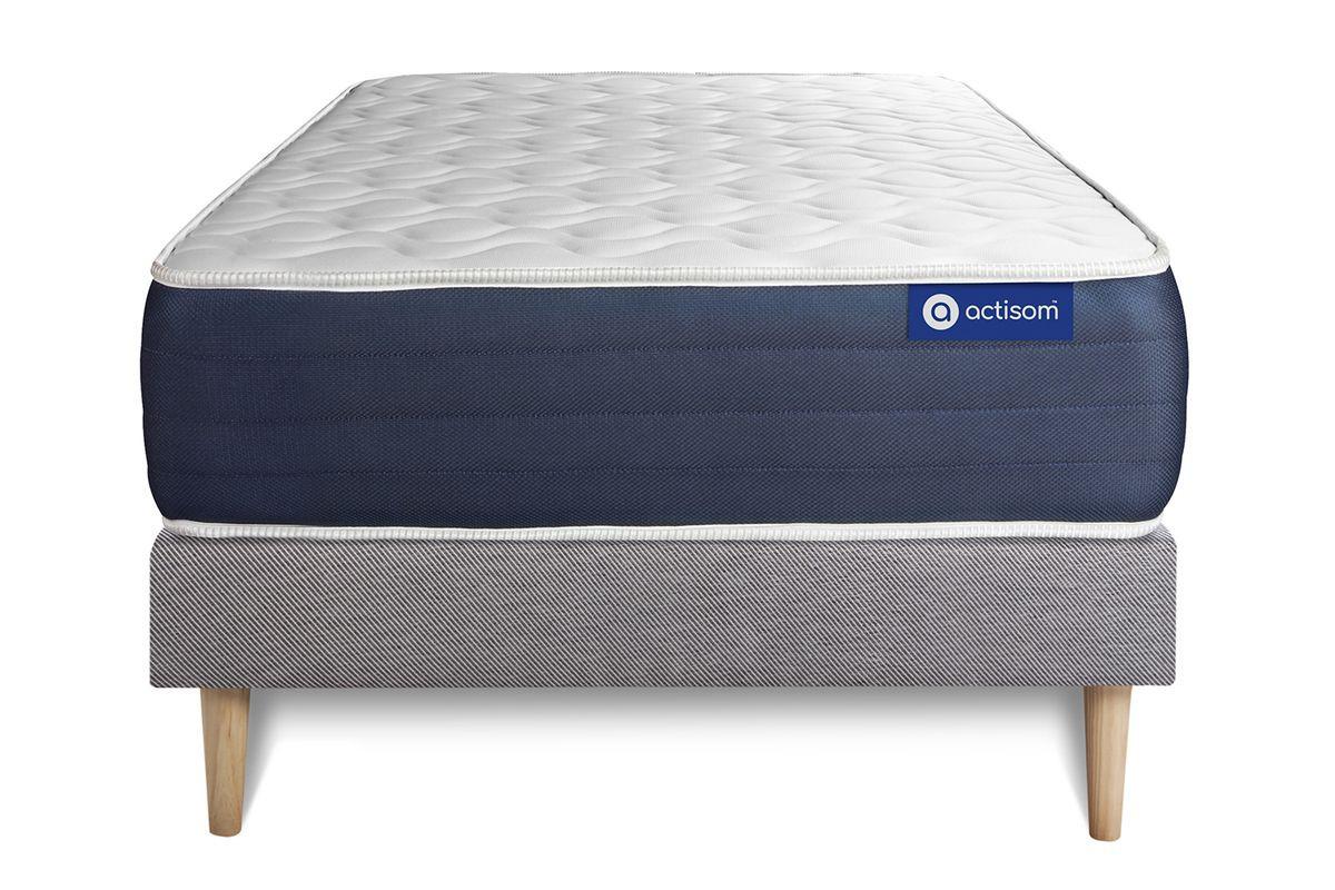 Wohnli Möbelsuche - BETT Actimemo sleep Memory-Schaum 90 x 200 cm h1 - Kit Bettgestell Grau