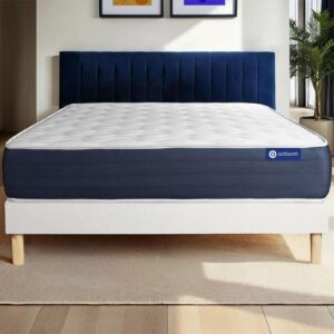 wohnli-moebel-suche-800000975027-1 BETT Actimemo sleep Memory-Schaum 90 x 200 cm h1 - Kit Bettgestell Weiß Holz ACTISOM Möbel > Betten Weiß