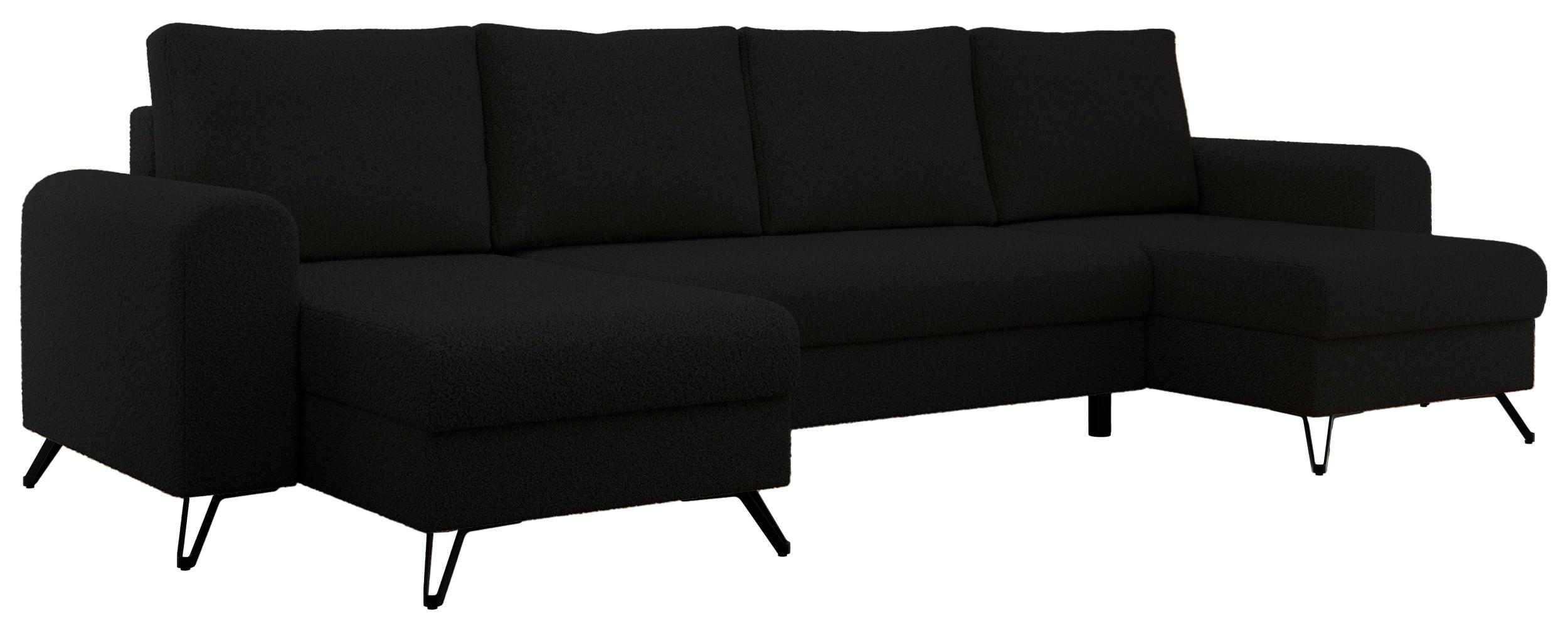 wohnli-moebel-suche-800000976404 Wohnli Möbelsuche - WOHNLANDSCHAFT AXEL U Boucle Schwarz