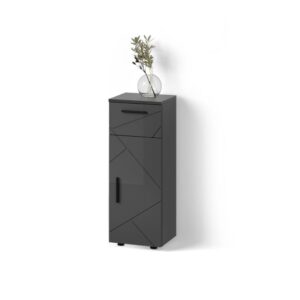 wohnli-moebel-suche-800000977262 Wohnli Möbelsuche - MIDISCHRANK Ronco Anthrazit Hochglanz 30 x 81 cm