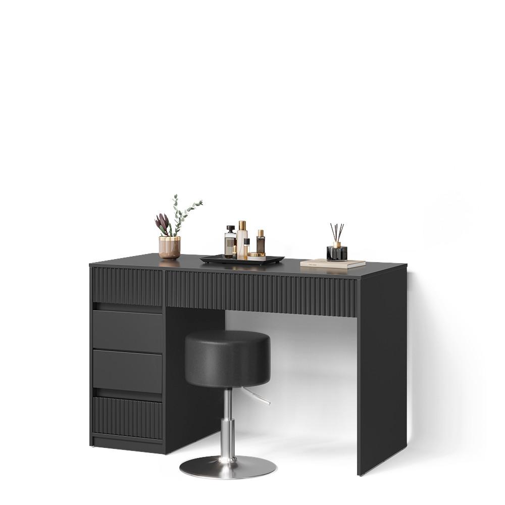 Wohnli Möbelsuche - SCHMINKTISCH Allia Schwarz 120 cm mit Hocker