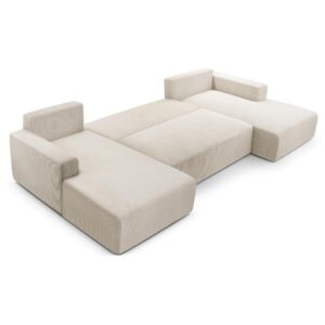 wohnli-moebel-suche-800000977928-1 WOHNLANDSCHAFT Corso U 365 cm hellgrau Textil Beautysofa Möbel > Sofas & Couches > Wohnlandschaften > Wohnlandschaften U-Form Grau