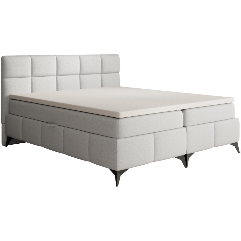 Wohnli Möbelsuche - BOXBETT Solido mit Bettkasten 160x200 cm hellgrau