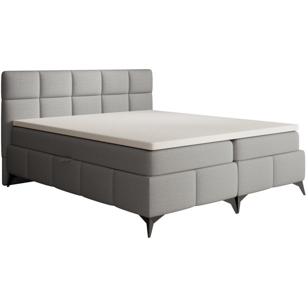 Wohnli Möbelsuche - BOXBETT Solido mit Bettkasten 180x200 cm hellgrau