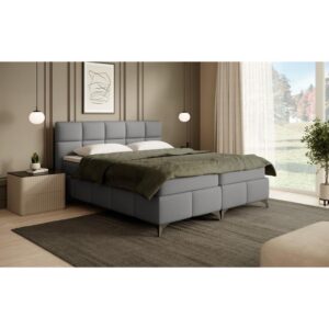 wohnli-moebel-suche-800000977994-1 BOXBETT Solido mit Bettkasten 160x200 cm grau Textil Beautysofa Möbel > Betten > Boxspringbetten Grau