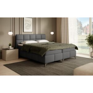 wohnli-moebel-suche-800000978019-1 BOXBETT Solido mit Bettkasten 160x200 cm dunkelgrau Textil Beautysofa Möbel > Betten > Boxspringbetten Grau