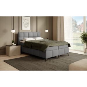 wohnli-moebel-suche-800000978024-1 BOXBETT Solido mit Bettkasten 140x200 cm grau Textil Beautysofa Möbel > Betten > Boxspringbetten Grau