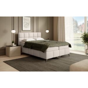 wohnli-moebel-suche-800000978027-1 BOXBETT Solido mit Bettkasten 140x200 cm beige Textil Beautysofa Möbel > Betten > Boxspringbetten Beige