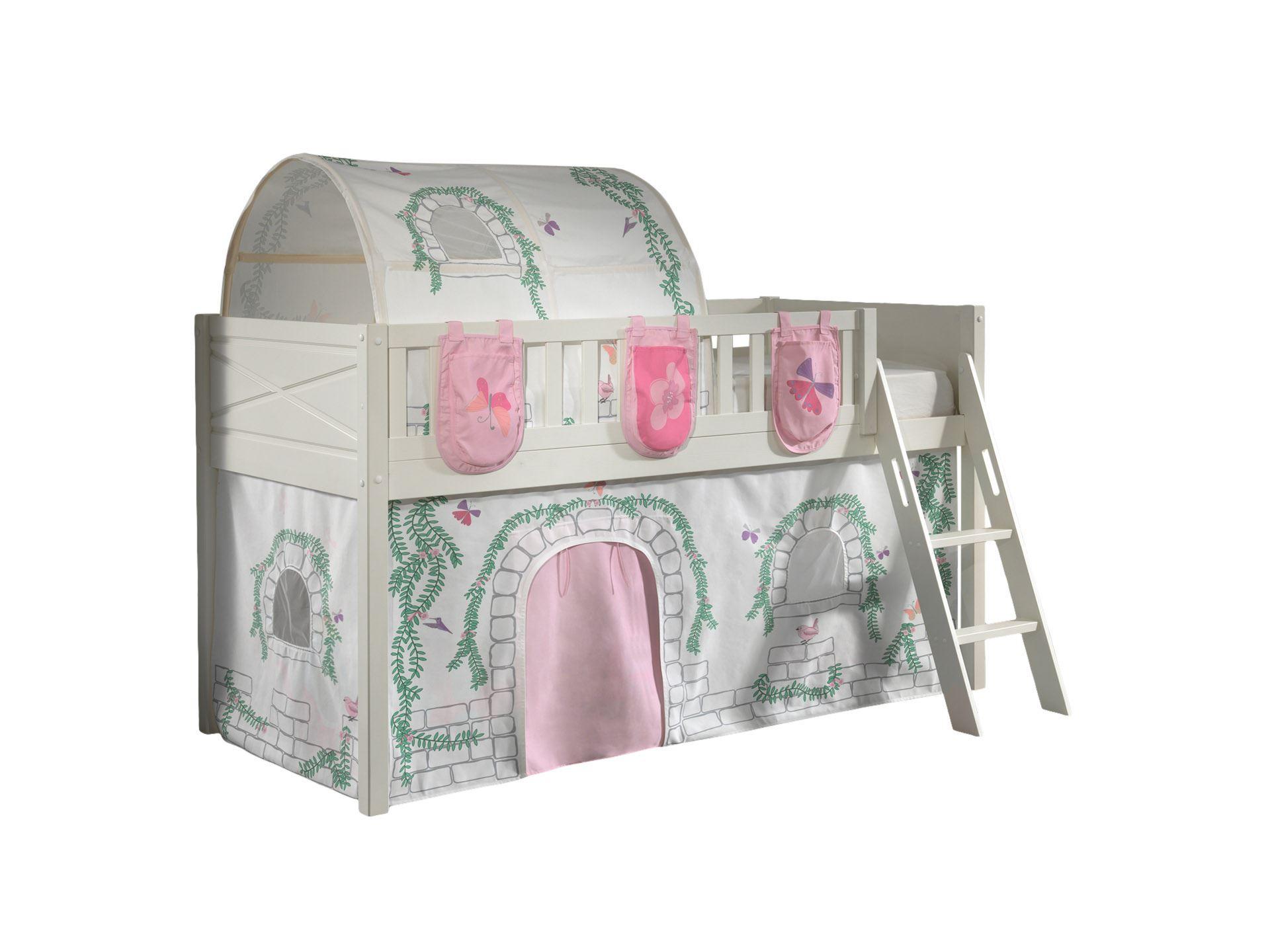 wohnli-moebel-suche-800000978465 Wohnli Möbelsuche - KINDERBETT Karyl 208x114x135 Massivholz Weiß Textilset Birdy 4