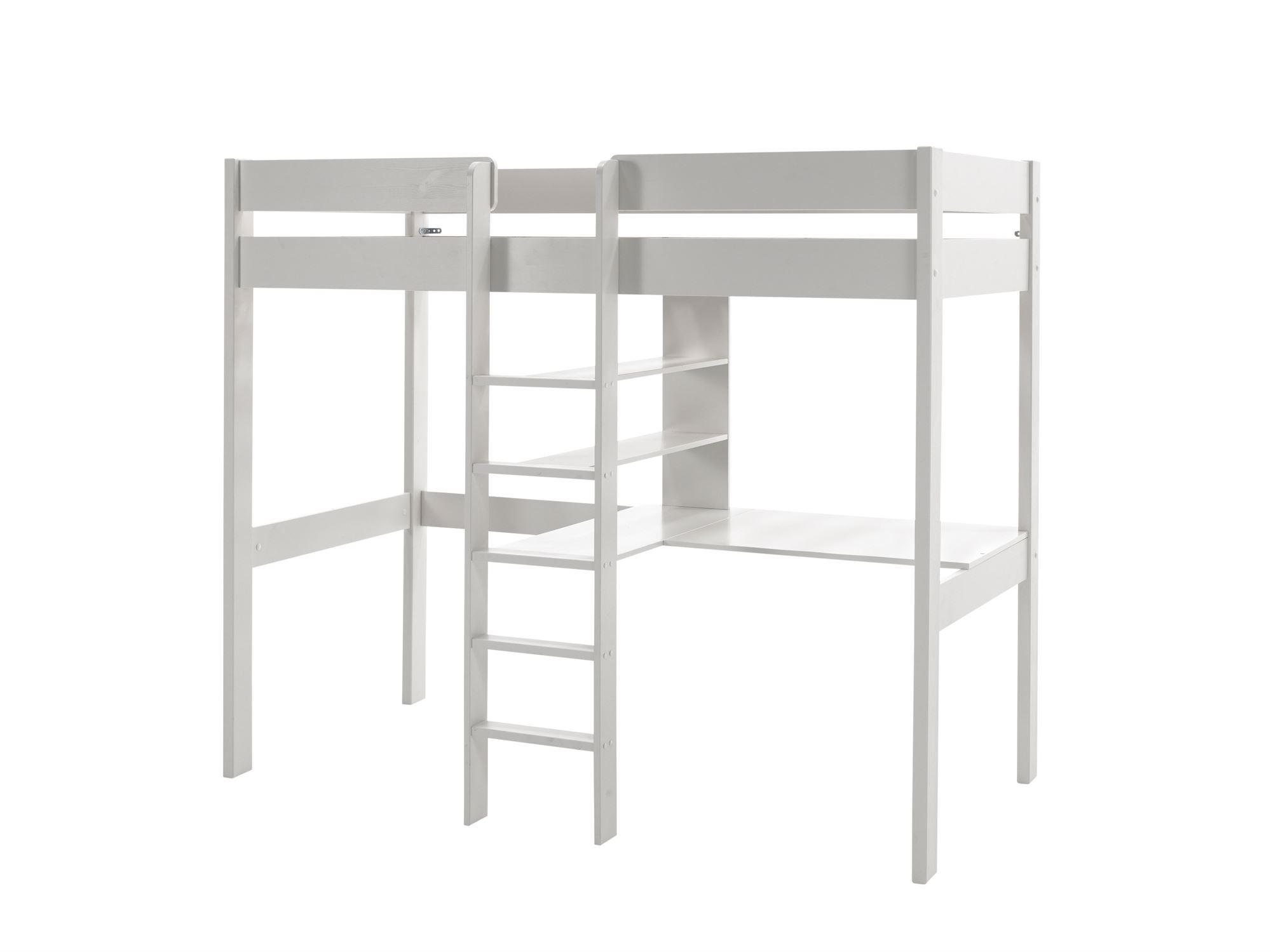 Wohnli Möbelsuche - HOCHBETT Karole 208x175x105 aus Massivholz in Weiß