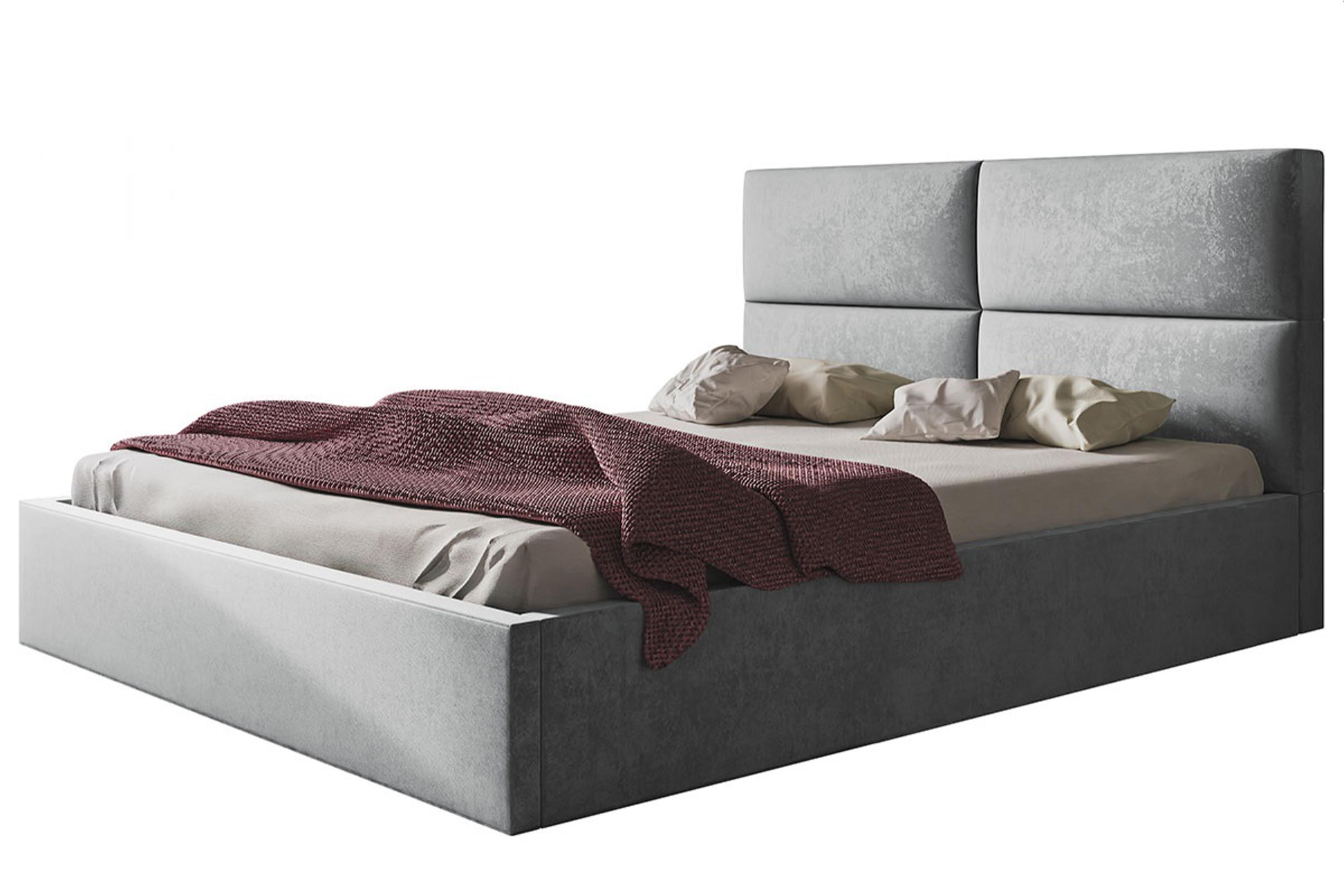 wohnli-moebel-suche-800000981628 Wohnli Möbelsuche - BETT 160x200 - Polsterbett mit Bettkasten und Holzrahmen - Modern Betten - Weicher Jasminstoff - Kollektion Lizbona