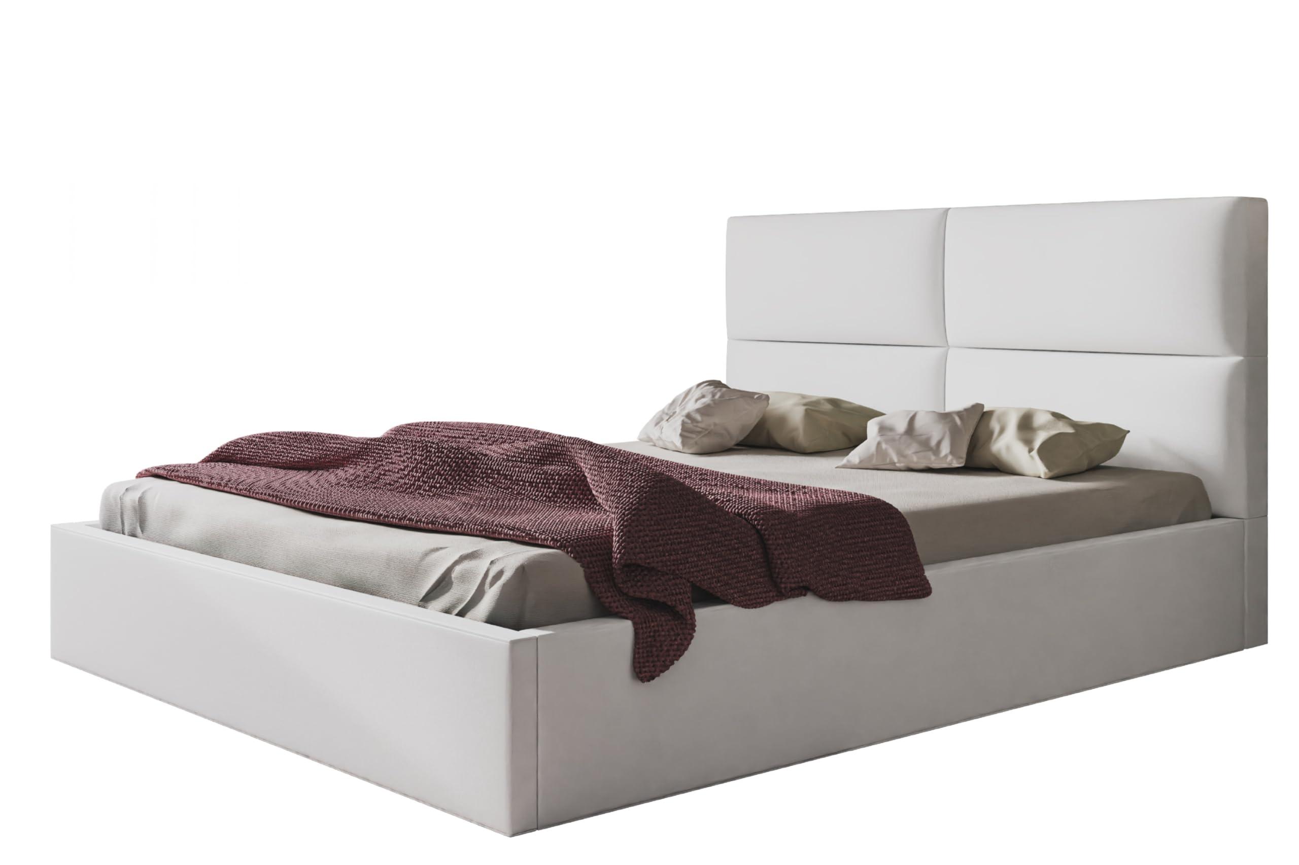 wohnli-moebel-suche-800000981657 Wohnli Möbelsuche - BETT 160x200 - Polsterbett mit Bettkasten und Holzrahmen - Modern Betten - Weicher Jasminstoff - Kollektion Lizbona