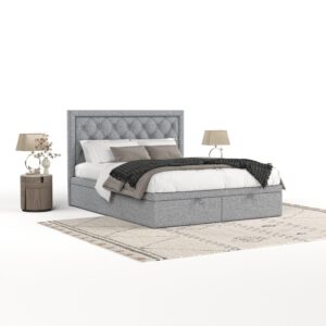 wohnli-moebel-suche-800000983079-1 POLSTERBETT Nicobar mit Stauraum 160/200 cm Grau im Alta Stoff Textil AltaBeds Möbel > Betten > Polsterbetten Grau