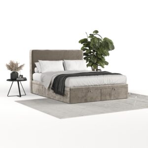 POLSTERBETT Hush mit Stauraum 180/200 cm Beige im Lotta Stoff Textil AltaBeds Möbel > Betten > Polsterbetten Beige
