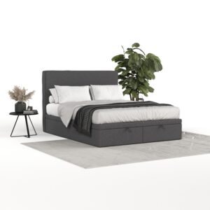 wohnli-moebel-suche-800000983100-1 POLSTERBETT Hush mit Stauraum 180/200 cm Anthrazit im Megan Stoff Textil AltaBeds Möbel > Betten > Polsterbetten Anthrazit