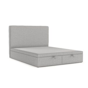 wohnli-moebel-suche-800000983115 Wohnli Möbelsuche - POLSTERBETT Hush mit Stauraum 160/200 cm Grau im Megan Stoff