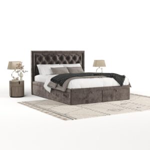 wohnli-moebel-suche-800000983160-1 POLSTERBETT Nicobar mit Stauraum 200/200 cm Braun im Lotta Stoff Textil AltaBeds Möbel > Betten > Polsterbetten Braun