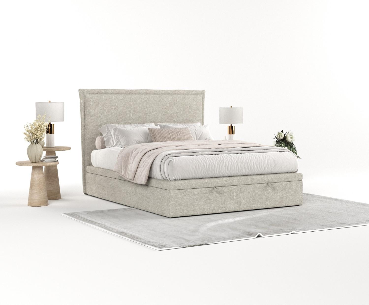wohnli-moebel-suche-800000984524-1 POLSTERBETT Eliot mit Stauraum 120/200 cm Beige im Alta Stoff Textil AltaBeds Möbel > Betten > Polsterbetten Beige
