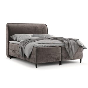 wohnli-moebel-suche-800000984576-1 BOXBETT Lunaro 120/200 cm Braun im Lotta Stoff Textil AltaBeds Möbel > Betten > Boxspringbetten Braun