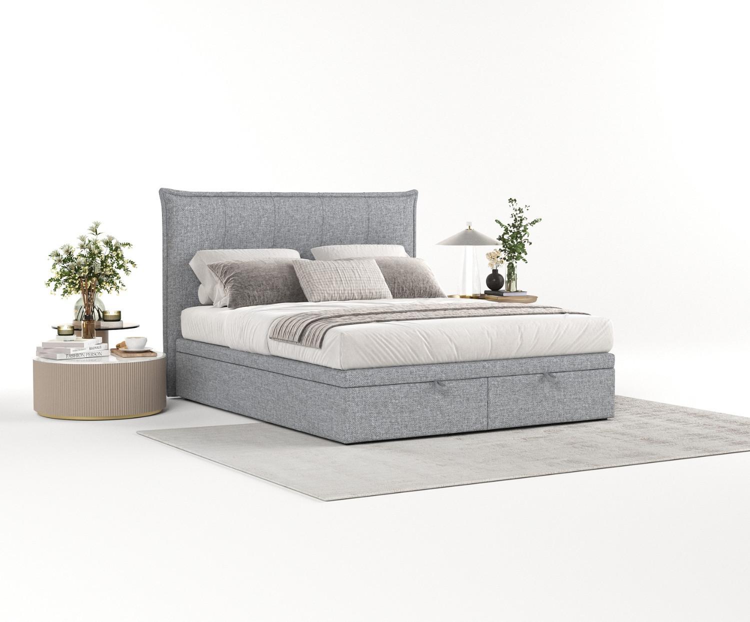 wohnli-moebel-suche-800000984607-1 POLSTERBETT Liano mit Stauraum 180/200 cm Grau im Alta Stoff Textil AltaBeds Möbel > Betten > Polsterbetten Grau