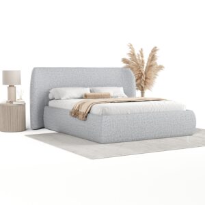 POLSTERBETT Bellano mit Stauraum 160/200 cm Grau im Riva Stoff Textil AltaBeds Möbel > Betten > Polsterbetten Grau