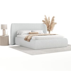 wohnli-moebel-suche-800000984717-1 POLSTERBETT Bellano mit Stauraum 160/200 cm Hellgrau im Riva Stoff Textil AltaBeds Möbel > Betten > Polsterbetten Grau