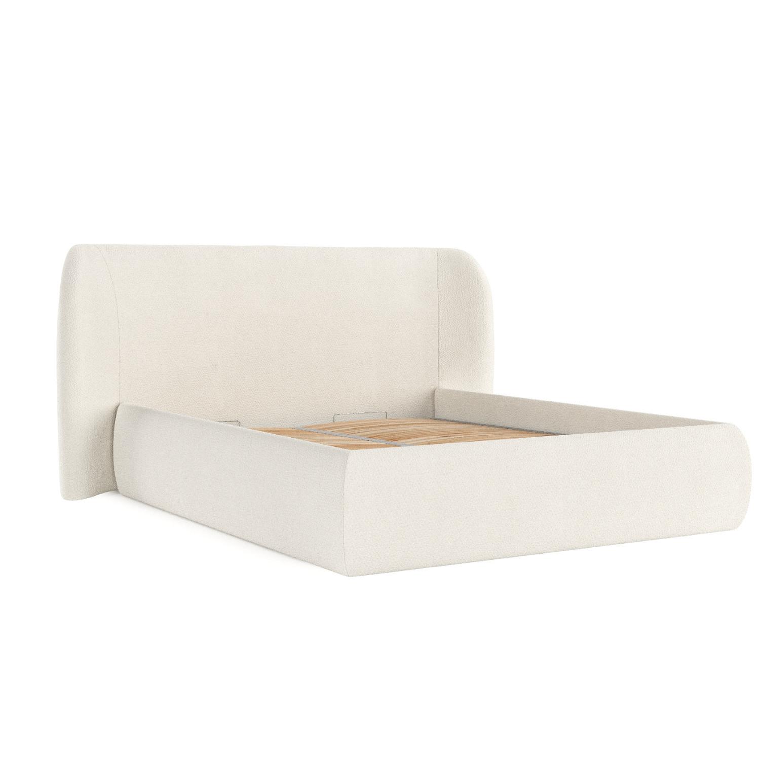 wohnli-moebel-suche-800000984728 Wohnli Möbelsuche - POLSTERBETT Bellano mit Stauraum 160/200 cm Weiß im Bubble Stoff