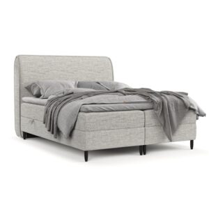 wohnli-moebel-suche-800000984767-1 BOXBETT Lunaro 120/200 cm Hellgrau im Modesto Stoff Textil AltaBeds Möbel > Betten > Boxspringbetten Grau