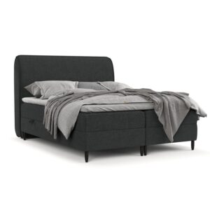 wohnli-moebel-suche-800000984769-1 BOXBETT Lunaro 180/200 cm Anthrazit im Bubble Stoff Textil AltaBeds Möbel > Betten > Boxspringbetten Anthrazit