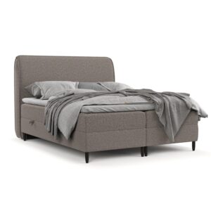wohnli-moebel-suche-800000984773-1 BOXBETT Lunaro 120/200 cm Beige im Bubble Stoff Textil AltaBeds Möbel > Betten > Boxspringbetten Beige