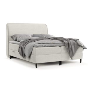 wohnli-moebel-suche-800000984787-1 BOXBETT Lunaro 180/200 cm Creme im Modesto Stoff Textil AltaBeds Möbel > Betten > Boxspringbetten Weiß