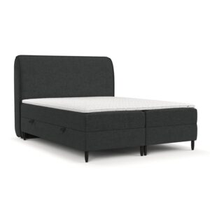 Wohnli Möbelsuche - BOXBETT Lunaro 140/200 cm Anthrazit im Bubble Stoff