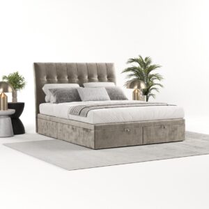 POLSTERBETT Kelsea mit Stauraum 160/200 cm Beige im Lotta Stoff Textil AltaBeds Möbel > Betten > Polsterbetten Beige