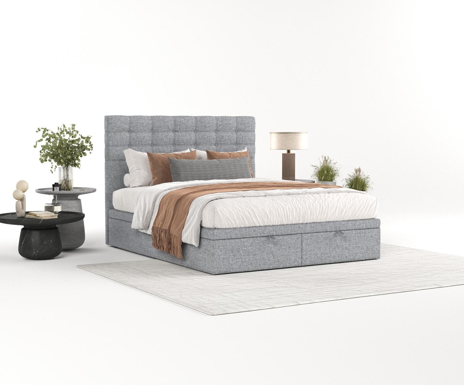 wohnli-moebel-suche-800000984865-1 POLSTERBETT Callo mit Stauraum 140/200 cm Grau im Alta Stoff Textil AltaBeds Möbel > Betten > Polsterbetten Grau