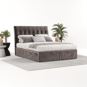 wohnli-moebel-suche-800000984871-1 POLSTERBETT Kelsea mit Stauraum 140/200 cm Braun im Lotta Stoff Textil AltaBeds Möbel > Betten > Polsterbetten Braun