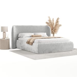 wohnli-moebel-suche-800000984913-1 POLSTERBETT Bellano mit Stauraum 160/200 cm Hellgrau im Lotta Stoff Textil AltaBeds Möbel > Betten > Polsterbetten Grau