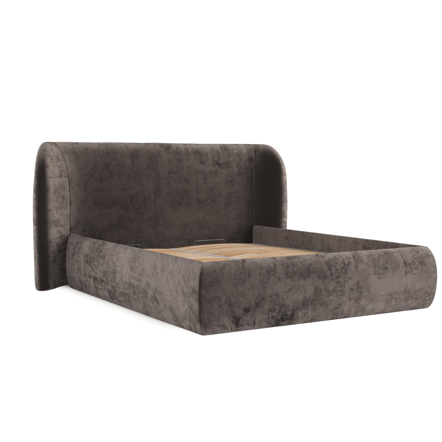 wohnli-moebel-suche-800000984937 Wohnli Möbelsuche - POLSTERBETT Bellano mit Stauraum 180/200 cm Braun im Lotta Stoff