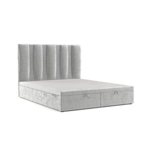 wohnli-moebel-suche-800000985025 Wohnli Möbelsuche - POLSTERBETT Orta mit Stauraum 200/200 cm Hellgrau im Lotta Stoff