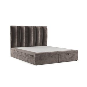 wohnli-moebel-suche-800000985038 Wohnli Möbelsuche - POLSTERBETT Orta mit Stauraum 200/200 cm Braun im Lotta Stoff