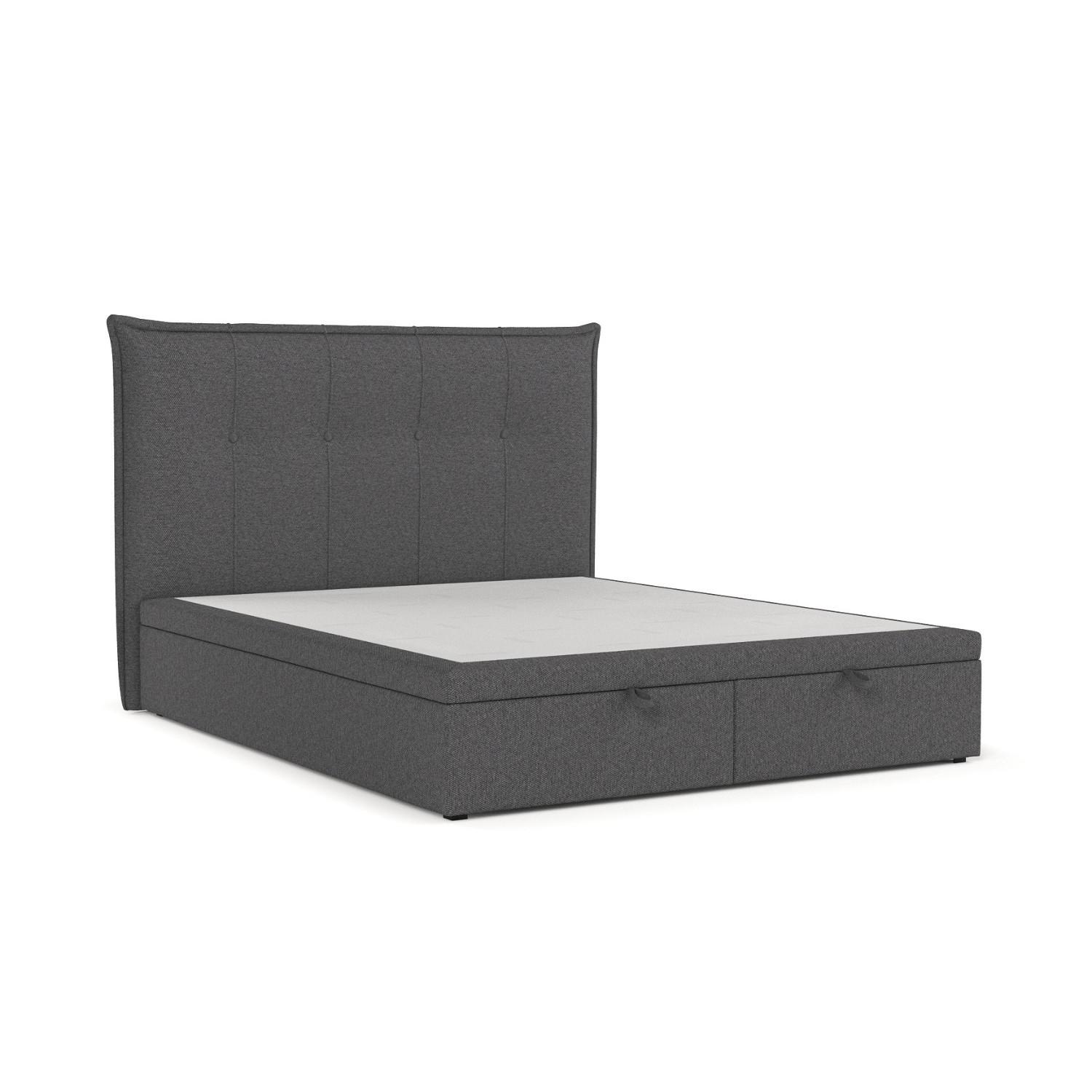 wohnli-moebel-suche-800000985053 Wohnli Möbelsuche - POLSTERBETT Liano mit Stauraum 160/200 cm Anthrazit im Megan Stoff