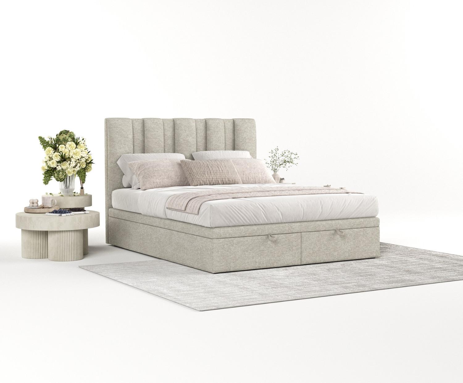 wohnli-moebel-suche-800000985086-1 POLSTERBETT Orta mit Stauraum 140/200 cm Beige im Alta Stoff Textil AltaBeds Möbel > Betten > Polsterbetten Beige