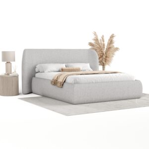 wohnli-moebel-suche-800000985116-1 POLSTERBETT Bellano mit Stauraum 140/200 cm Grau im Megan Stoff Textil AltaBeds Möbel > Betten > Polsterbetten Grau