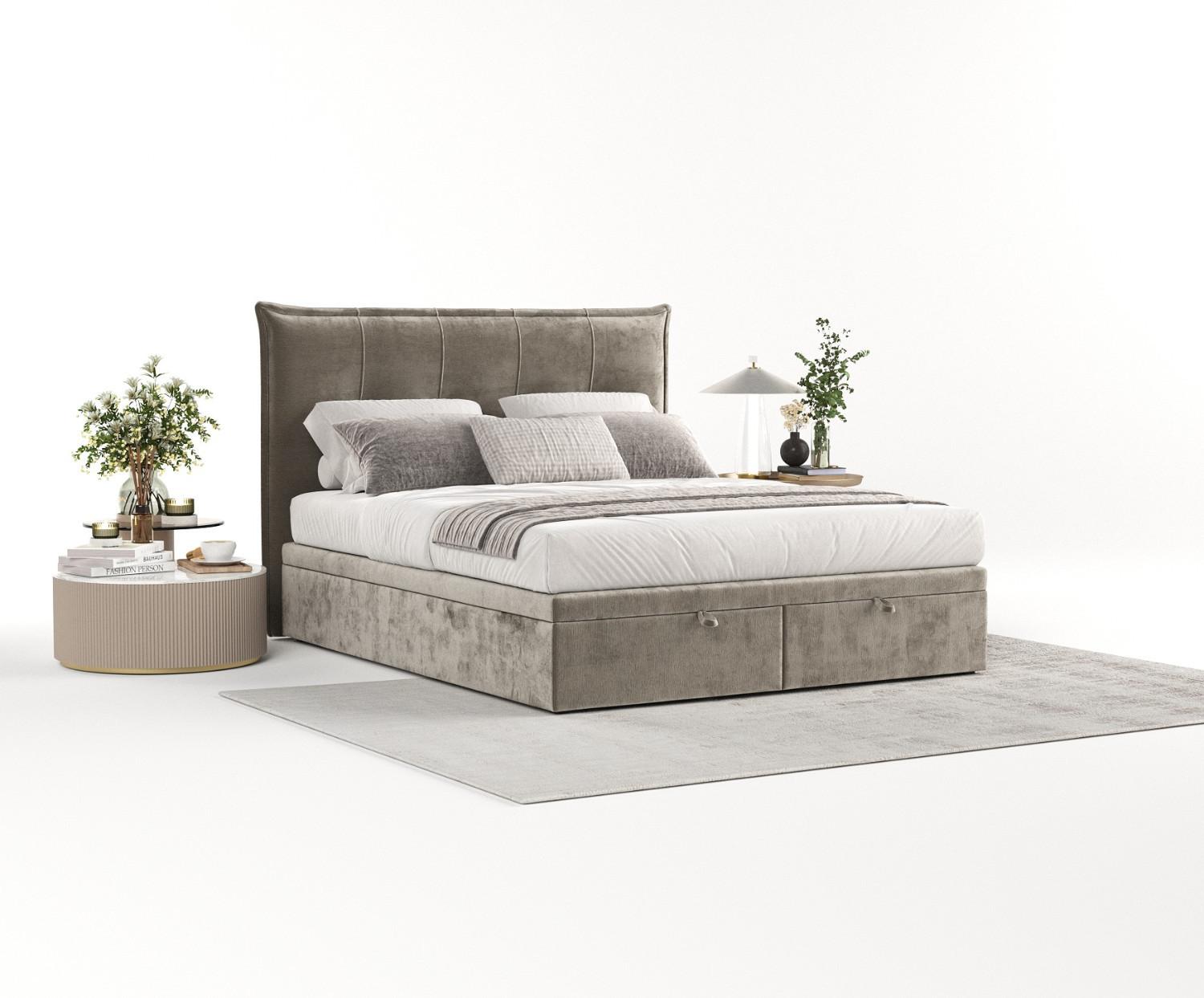 wohnli-moebel-suche-800000985145-1 POLSTERBETT Liano mit Stauraum 140/200 cm Beige im Lotta Stoff Textil AltaBeds Möbel > Betten > Polsterbetten Beige