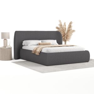 wohnli-moebel-suche-800000985151-1 POLSTERBETT Bellano mit Stauraum 200/200 cm Anthrazit im Megan Stoff Textil AltaBeds Möbel > Betten > Polsterbetten Anthrazit