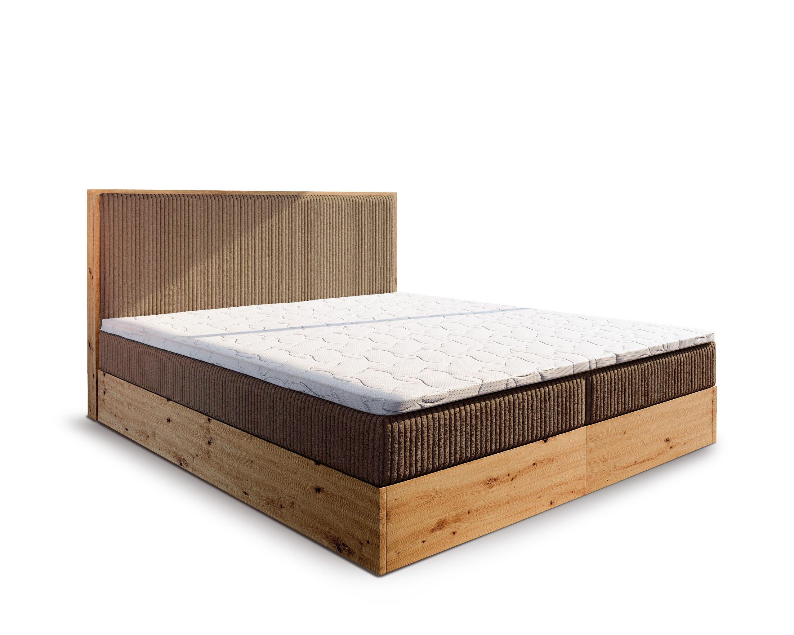 wohnli-moebel-suche-800000985238 Wohnli Möbelsuche - BOXBETT VERDON 140x200 cm mit Matratze und Topper - Braun